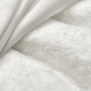 OPSUNDBAY Silk winter duvet - closeup og silk and silk floss