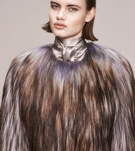 OPSUNDBAY - WOMENS NEON PURPLE GOAT HAIR COAT by Womenswear Designer Dianna Opsund Bay