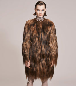 OPSUNDBAY - WOMENS DARK FOREST GOAT HAIR COAT by Womenswear Designer Dianna Opsund Bay