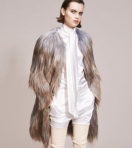 OPSUNDBAY - WOMENS LIGHT SKY GOAT HAIR COAT by Womenswear Designer Dianna Opsund Bay
