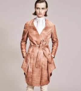 OPSUNDBAY - WOMENS PINK DRESS COAT by Womenswear Designer Dianna Opsund Bay