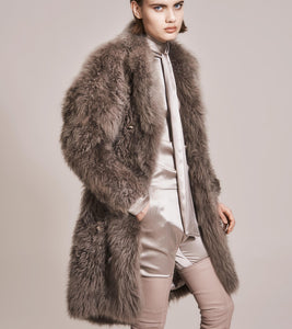 OPSUNDBAY - WOMENS CASHMERE FUR COAT by Womenswear Designer Dianna Opsund Bay