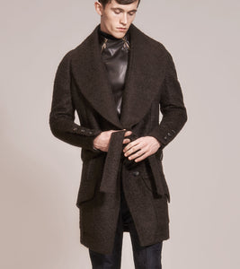 OPSUNDBAY - MENS MOHAIR WOOL COAT by Menswear Designer Dianna Opsund Bay